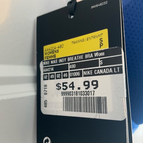 NIKE INDY BREATHE BRA WOMEN - S - Picture 7 of 8